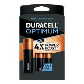 Duracell Optimum AA Alkaline Batteries - 4/Pack
