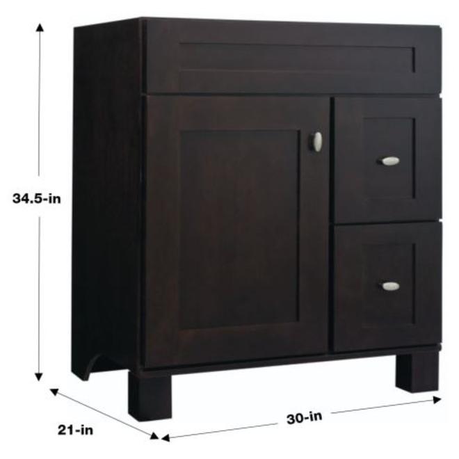 Diamond FreshFit Palencia 30-in x 21-in Birch Bathroom Vanity