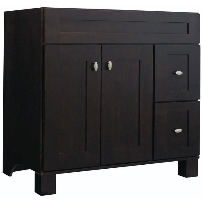 Diamond FreshFit Palencia 36-in Espresso Bathroom Vanity Cabinet