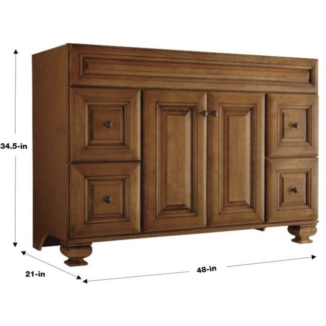 Diamond NOW Ballantyne 48-in Birch Bathroom Vanity