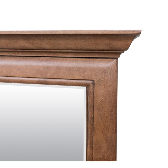 Diamond NOW Ballantyne Mocha with Ebony Glaze Rectangular Bathroom Mirror