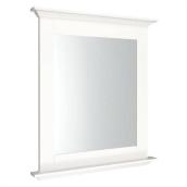 allen + roth Palencia White Painted Wall Mirror