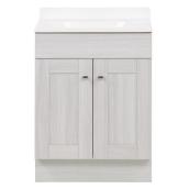 Project Source Bathroom Vanity with Top Off-White 24-in