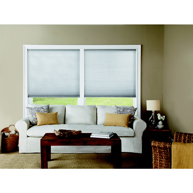 Levolor Cordless Cellular Shade 30in x 72in Graphite 1921606 RONA