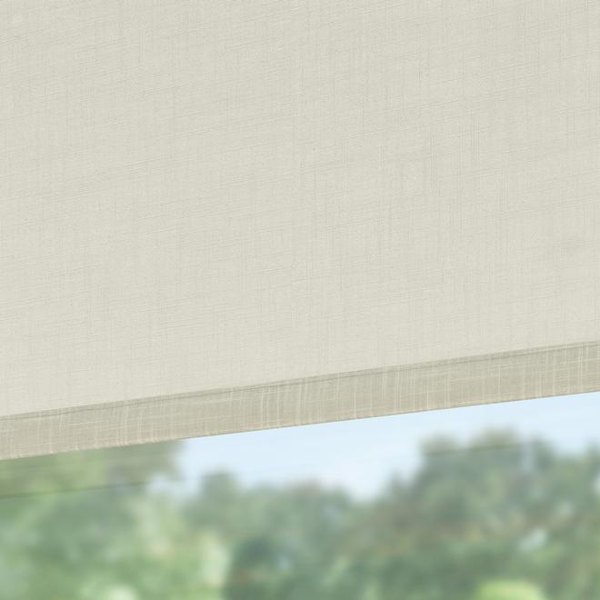 LEVOLOR Roller Shade - Light Filter - 73' x 72' - Fabric - Cream linen