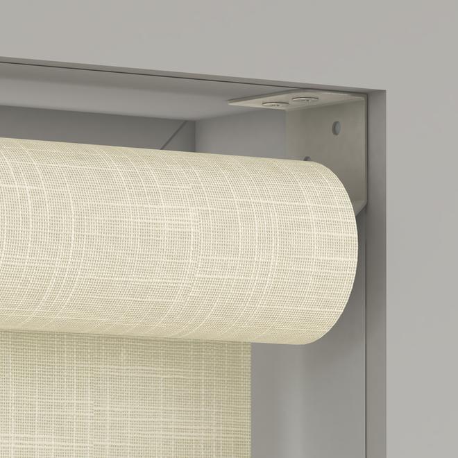 LEVOLOR Roller Shade - Light Filter - 73' x 72' - Fabric - Cream linen