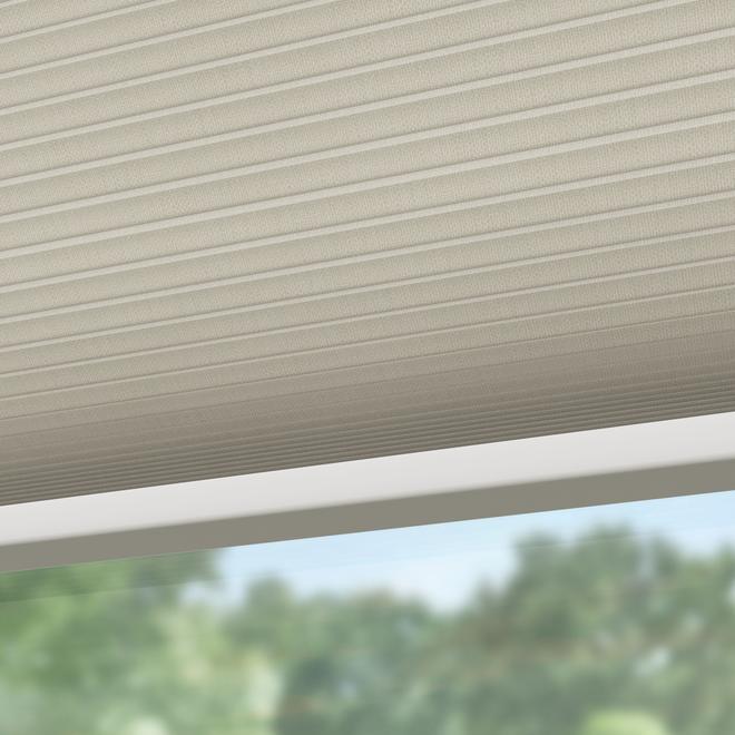 Levolor 60-in x 72-in Polycotton Cordless Cellular Shade in Sand Colour