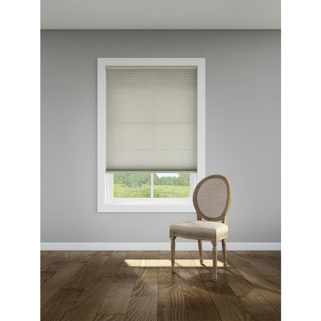 Levolor 60-in x 72-in Polycotton Cordless Cellular Shade in Sand Colour