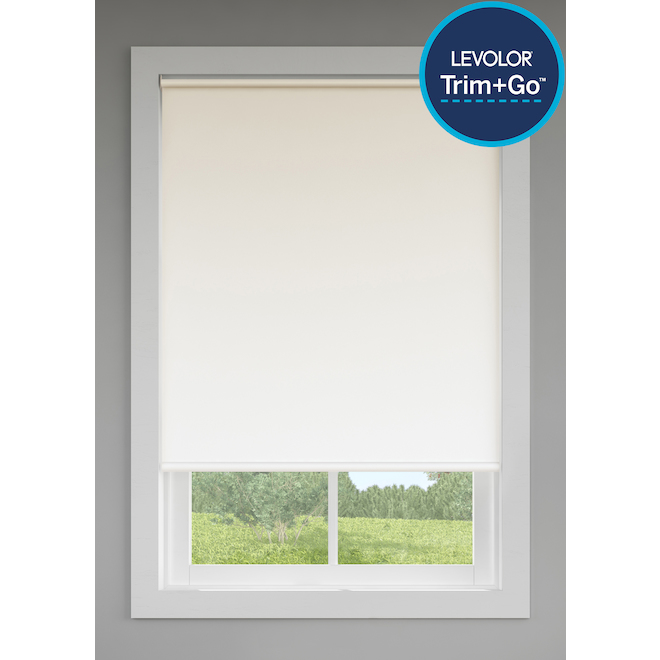 LEVOLOR Trim+Go Cream Room Darkening Cordless Indoor Roller Shade - 37-in x 78-in