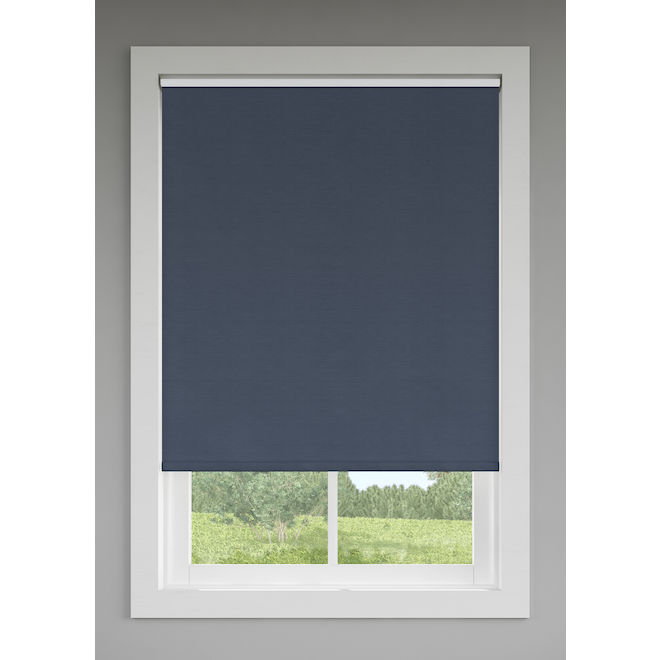 Stores enroulables obscurcissants Trim+Go de LEVOLOR sans cordon, bleu, 37 po x 72 po