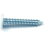 Reliable Self-Tapping Metal Screws - White - #8 dia x 1-in L - Truss Head - 100 Per Pack