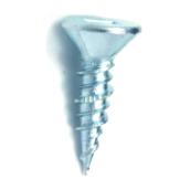 Reliable Fasteners Flat Head with Nibs Wood Screws - Zinc-Plated Steel - #2 Square Drive - 100 per Pack - #8 x 5/8-in
