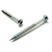 Reliable Fasteners Pan Head Wood Screws - Zinc-Plated Steel - Square Drive - 100 per Pack - #8 x 3/4-in