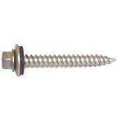 Reliable Roof Metal Screws - Dacrotized - Steel - Hex Head - #14 dia x 1 1/2-in L - 100-Pack