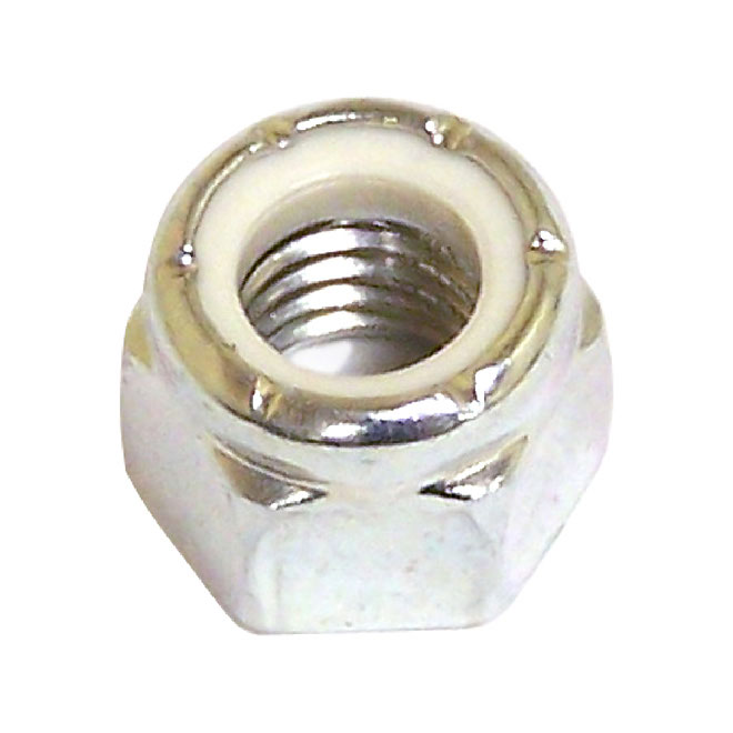 per package 100 Lock Nuts 5//16-18 nylon insert zinc plated grade 5