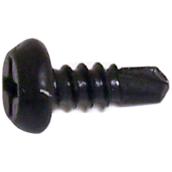 Reliable Modified Pan Head Metal Bulkhead Screws - Zinc-Plated - Self-Drilling - 500 Per Pack - #6 x 7/16-in