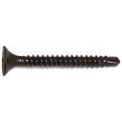 Reliable Drywall Screws - Bugle Head - Zinc-plated Steel - Fine Thread - #6 dia x 1 1/4-in L - 100-Pack