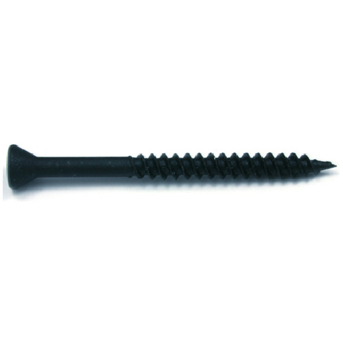 Reliable Drywall Screws - Flat Finishing Head - Steel - Black Phosphate - Fine Thread - #6 dia x 1 5/8-in L - 100-Pack