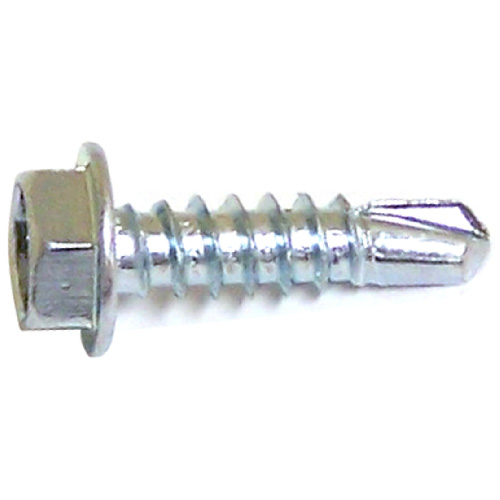 Reliable Fasteners Hex with Washer Zinc-Plated Square Screw - #14 x 3/4-in - Self-Tapping - Self-Drilling - 100 Per Pack