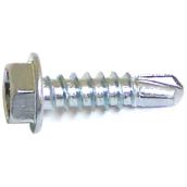 Reliable Fasteners Hex with Washer Zinc-Plated Square Screw - #14 x 1-in - Self-Tapping - Self-Drilling - 100 Per Pack