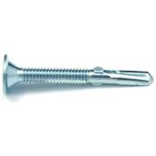 Reliable Fasteners Wafer-Head Zinc-Plated Screw - #12 x 3-in - Self-Tapping - Self-Drilling with Reamer - 100 Per Pack