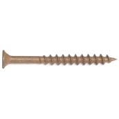Reliable Fasteners Treated Wood Screws - Bugle Head - Square Drive - Brown - #8 dia x 2-in L - 100-Pack