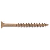 Vis pour bois traité Attaches Reliable, tête trompette, empreinte carrée, brunes, no 8 x 2 1/2 po L., boîte de 500