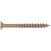 Reliable Fasteners Treated Wood Screws - Bugle Head - Square Drive - Brown Ceramic - #10 dia x 3 1/2-in L - 100-Pack