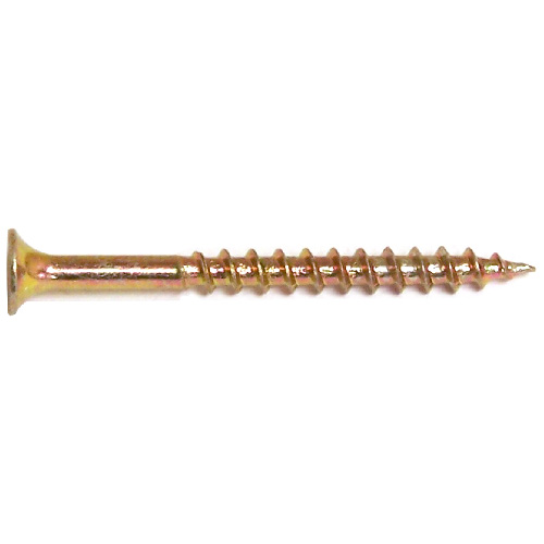 Reliable Fasteners Bugle-Head Multi-Purpose Screws - Yellow Zinc - #2 Square Drive - 3000 Per Pack - #8 x 2-in