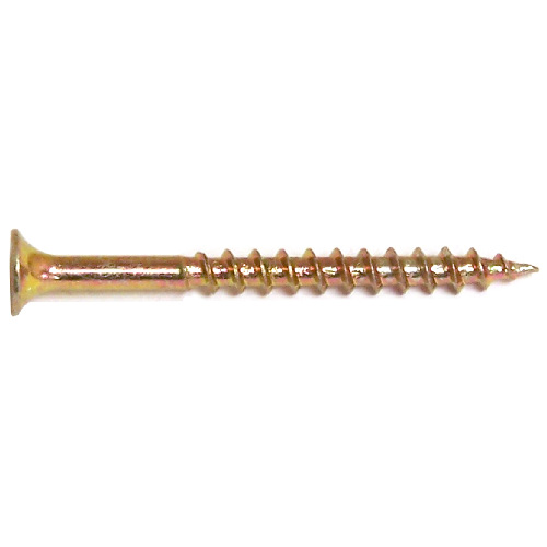 Reliable Fasteners Bugle-Head Multi-Purpose Screws - Yellow Zinc - Coarse Thread - 100 Per Pack - #8 x 3-in