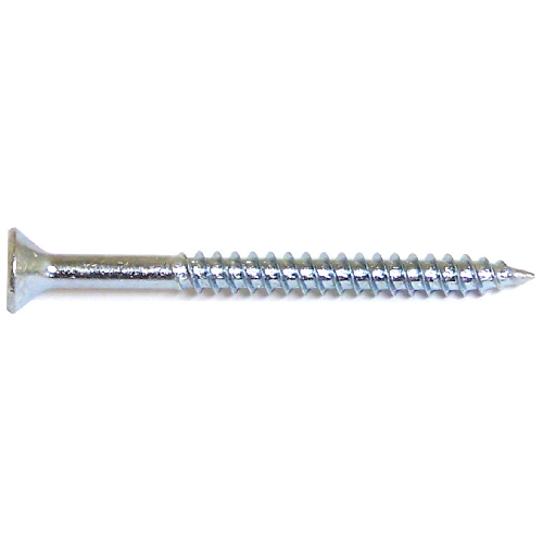 Reliable Fasteners Flat Head Wood Screws - #6 x 1 1/2-in - Zinc-Plated - 14 Per Pack - Square Drive