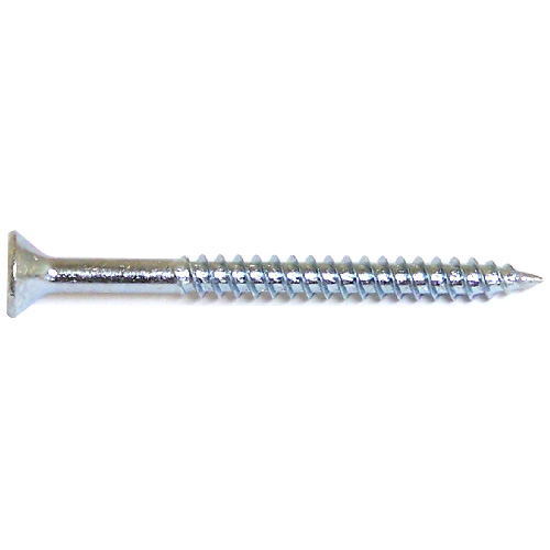 Reliable Fasteners Flat Head Wood Screws - #12 x 1-in - Zinc-Plated - 10 Per Pack - Square Drive