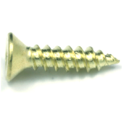 Reliable Fasteners Flat Head Wood Screws - Brass - 20 Per Pack - #5 x 3/4-in