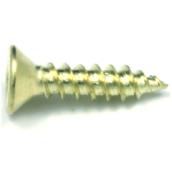 Reliable Fasteners Flat Head Wood Screws - Brass - 18 Per Pack - #6 x 3/4-in