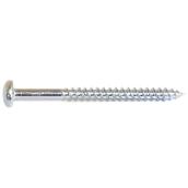 Reliable Fasteners Pan Head Wood Screws - #10 x 3-in - Zinc-Plated - Square Drive - 6 Per Pack