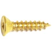 Reliable Fasteners Flat Head Wood Screws - #6 x 3/4-in - Zinc-Plated - 10 Per Pack - Square Drive