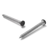 Reliable Pan Head Metal Screws - Brown - #1 Square Drive - 100 Per Pack - #6 x 5/8-in