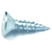 Reliable Fasteners Wood Screws - Flat Head with Nibs - Zinc-plated - Hi-lo Thread - #8 dia x 1-in L - 18-Pack