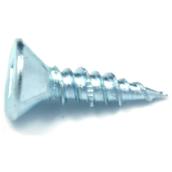 Reliable Fasteners Wood Screws - Flat Head with Nibs - Zinc-plated - Hi-lo Thread - #8 dia x 1 1/4-in L - 18-Pack