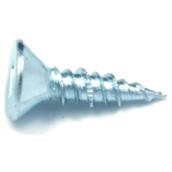 Reliable Fasteners Wood Screws - Flat Head with Nibs - Zinc-plated - Hi-lo Thread - #8 dia x 1 1/2-in L - 14-Pack