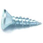 Reliable Fasteners Wood Screws - Flat Head with Nibs - Zinc-plated - Hi-lo Thread - #6 dia x 1-in L - 100-Pack