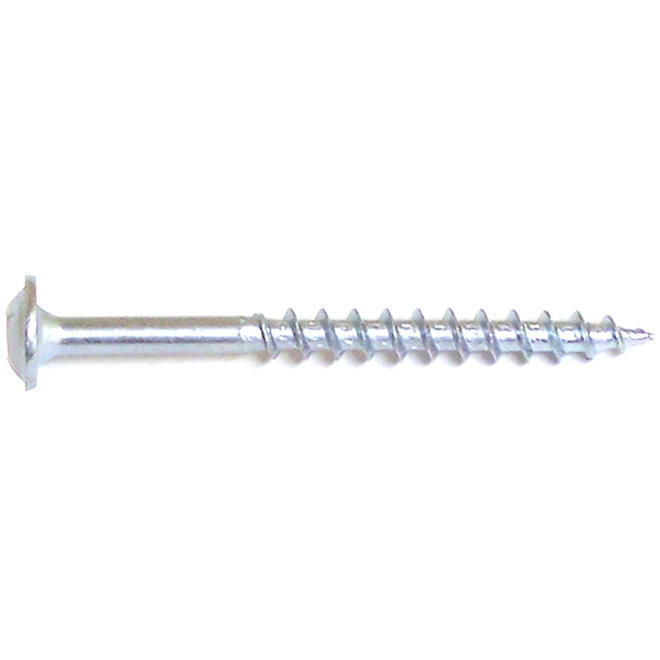 Reliable Fasteners Wood Screws - White Pan Washer Head - Coarse Thread - #8 dia x 1 1/8-in L - 100-Pack