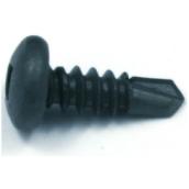 Reliable Fasteners Pan Head Screws - #8 x 1/2-in - Black Phosphate - 100 Per Pack