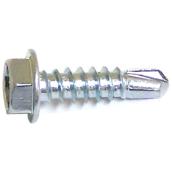 Reliable Fasteners Hex with Washer Zinc-Plated Steel Screw - #8 x 3/4-in - Self-Tapping - Self-Drilling - 10 Per Pack