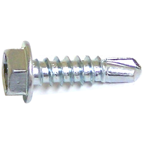 Reliable Fasteners Hex Head with Washer Screws - #12 x 1-in - 6 Per Pack - Zinc-Plated