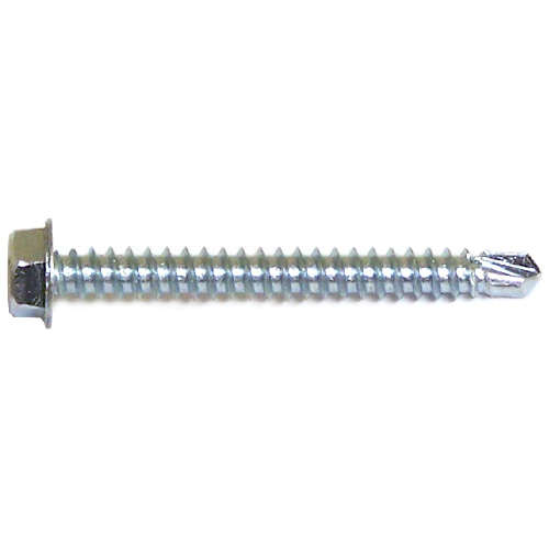 Reliable Fasteners Hex Head with Washer Screws - #14 x 1 1/2-in - Zinc-Plated - 4 Per Pack