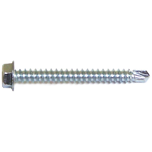Reliable Fasteners Hex Head with Washer Screws - #10 x 1 1/2-in - Zinc-Plated - 100 Per Pack