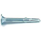 Reliable Wafer-Head Zinc-Plated Screw - #10 x 1 7/16-in - Self-Tapping - Self-Drilling with Reamer - 5 Per Pack