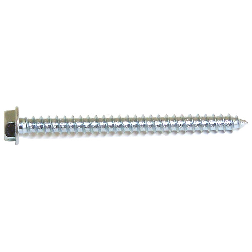 Reliable Fasteners Zinc-Plated Hex Head with Washer Screw - #14 x 1-in - Self-Tapping - Type A - 100 Per Pack