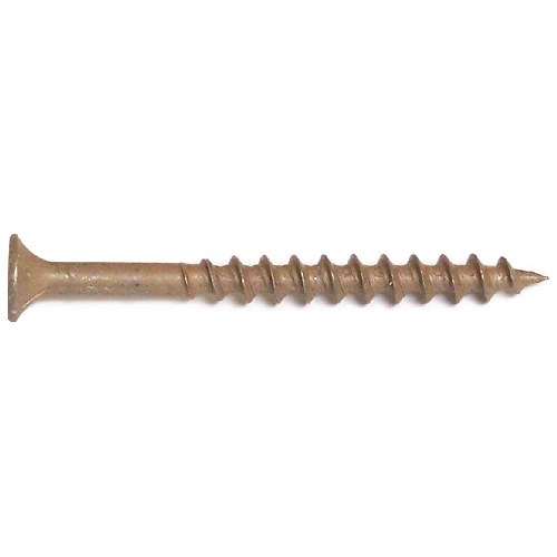 Reliable | Fasteners Treated Wood Screws - Bugle Head - Square Drive - Brown Ceramic - #8 Dia X 1 1/2-In L - 500-Pack | Rona